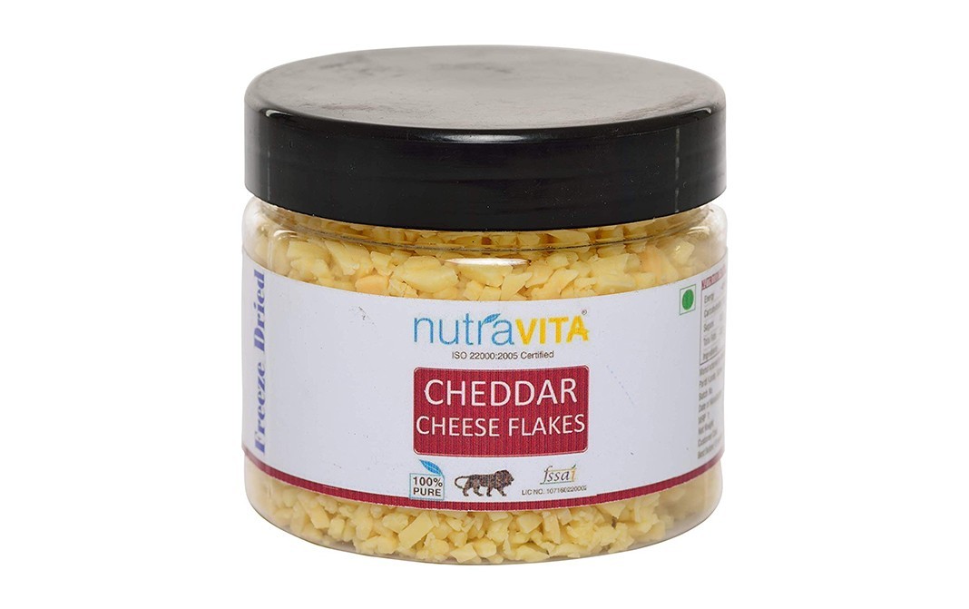 Nutravita Cheddar Cheese Flakes    Plastic Jar  200 grams